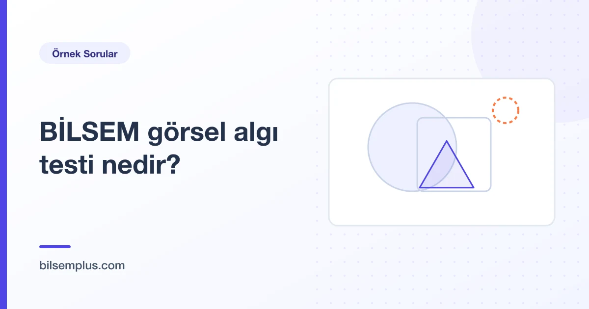 Şekil-zemin ayrımını gösteren üst üste binmiş geometrik şekiller — BİLSEM görsel algı testi