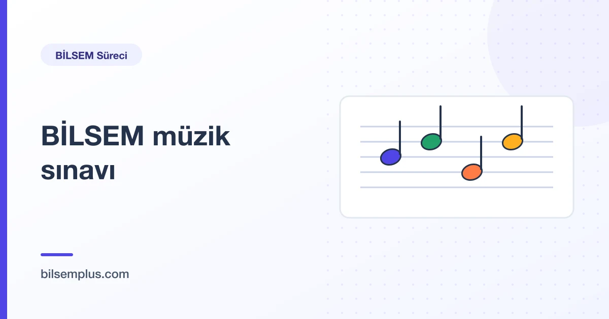 Porte üzerinde renkli nota çizimi — BİLSEM müzik sınavı bireysel değerlendirme