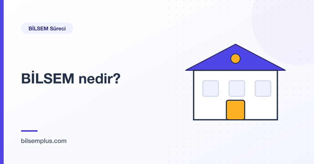 Bilim ve sanat merkezi binasını temsil eden çizim — BİLSEM nedir