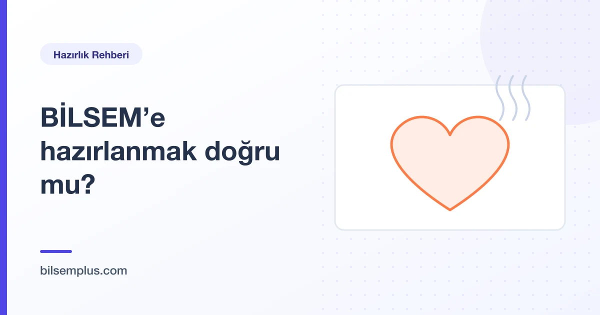 Kalp ve nefes çizgileriyle sakinliği anlatan çizim — BİLSEM sınavına hazırlanmak doğru mu